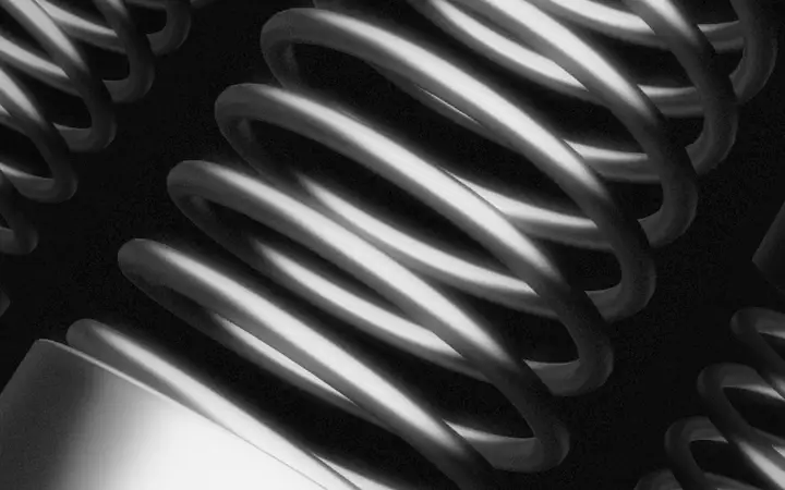 Close up of Webby Awards trophy