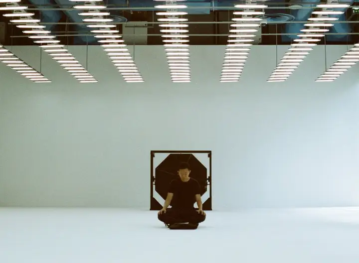 Person eating ice cream